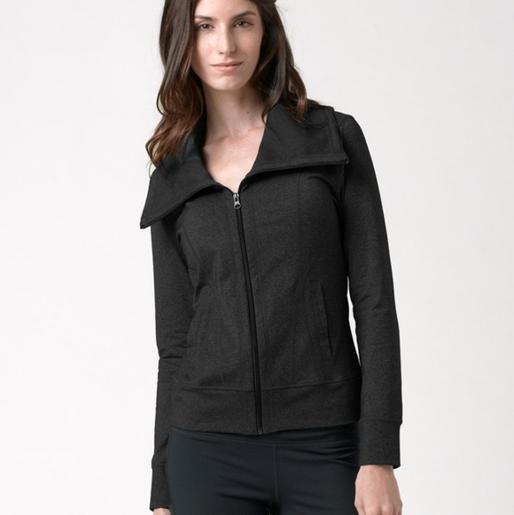 PrAna Cori Dark Gray Zip Up Jacket Women's Size Small - Picture 2 of 13